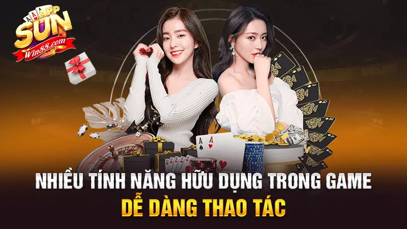 Nhiều tính năng hữu dụng trong game, dễ dàng thao tác