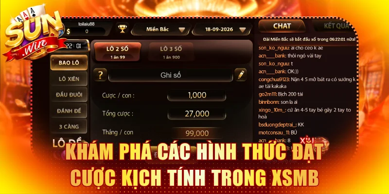 Khám phá các hình thức đặt cược kịch tính trong XSMB