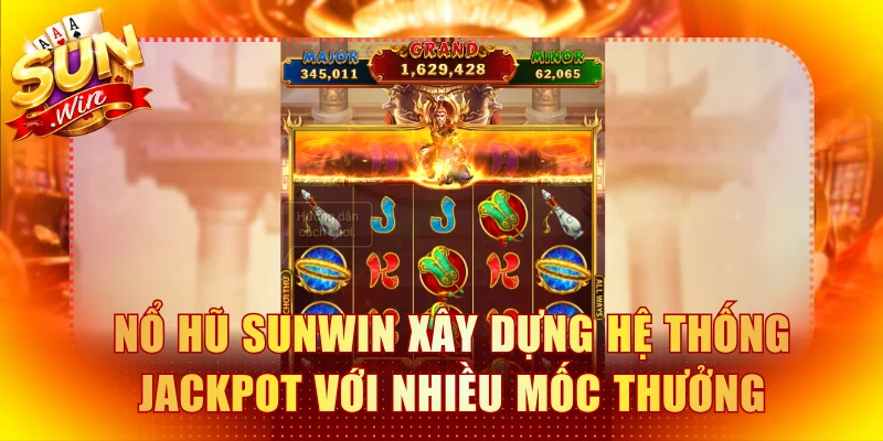 Nổ hũ Sunwin xây dựng hệ thống jackpot với nhiều mốc thưởng